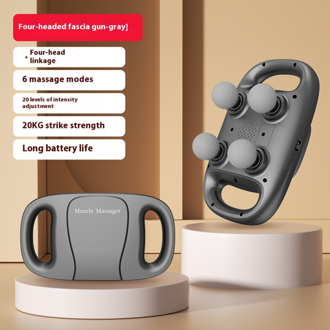 F-507 Four Headed Massage Gun Cordless Muscle Massager