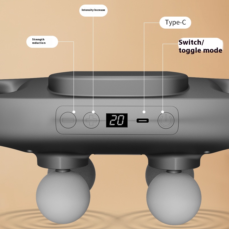 F-507 Four Headed Massage Gun Cordless Muscle Massager
